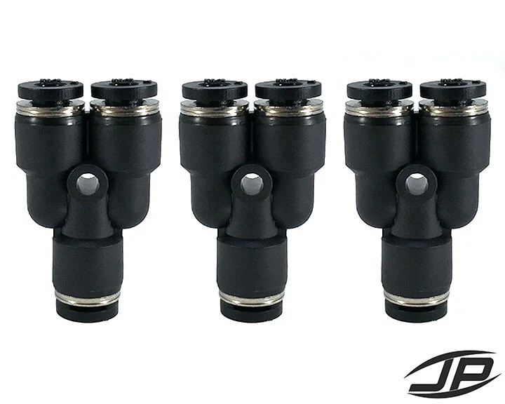 1/4" Push to Connect Female Y Adapter Fitting (3 pcs) - Image 1 of 1