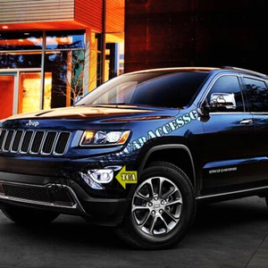 For 2014-15 2016 Jeep Grand Cherokee Chrome Front Fog Lamp LIGHT Cover - Picture 1 of 2