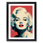 Marilyn Monroe Minimalism Wall Art Print Framed Canvas Picture Poster Decor