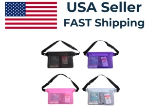 4er Pack - Wasserdichte Hüfttasche Verstellbare Bauchtasche Bildschirm Berührungsempfindlich - Bild 1 von 11