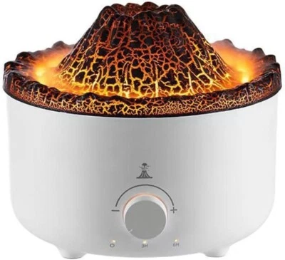 Diffusore Aromi Vulcano 560ML Umidificatore Fiamma Oli Essenziali Aromaterapia - Immagine 1 di 4