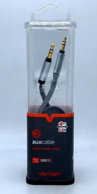 Ventev 4 ft. Tangle Free 3.5mm Male to Male Auxiliary Aux Audio Cable Cord - Image 1 of 2