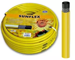 Gartenschlauch Wasserschlauch 1" 1/2" 3/4" Zoll 20m 25m 30m 50m Gelb 3-lagig - Bild 1 von 4