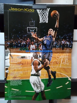 Джейсон Кидд SI Kids вставить плакат 2002 баскетбол торговли печати журнала объявление - Изображение 1 из 2