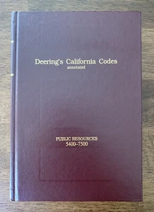 Deering's California Codes Annotated Public Resources Lexis Nexis HB Law Book - Picture 1 of 12