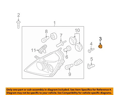 Conjunto de retenedor KIA OEM 11-18 Optima 9219135000 Foto 1 de 2