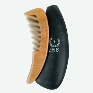 Peine grande curvo de sándalo con vaina Zeus - Imagen 1 de 7