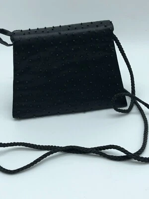 Sasha Evening Bag Womens Small Black Hand Made Crossbody Purse - Image 1 of 4
