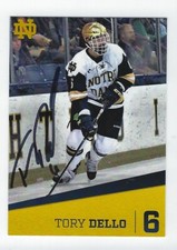 2016-17 Notre Dame Fighting Irish Tory Dello autograph