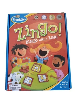 Zingo by Thinkfun Bingo with a Zing Game Good Condition (Reprinted Instructions) - Image 1 of 3