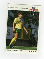  Panini 92 cards Official Players Collection 1992 David Phillips Norwich City151