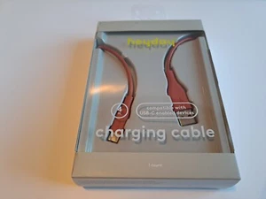 Heyday 4ft USB-C to USB Charging Cable - red - Picture 1 of 2