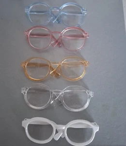 1/6 BLYTHE DOLL GLASSES IN Blue Pink Caramel Clear White and Tortoise shell - Picture 1 of 3