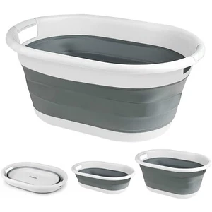 Cesta de lavandería plegable grande plegable compacta cubo de almacenamiento de paño de lavado - Imagen 1 de 9