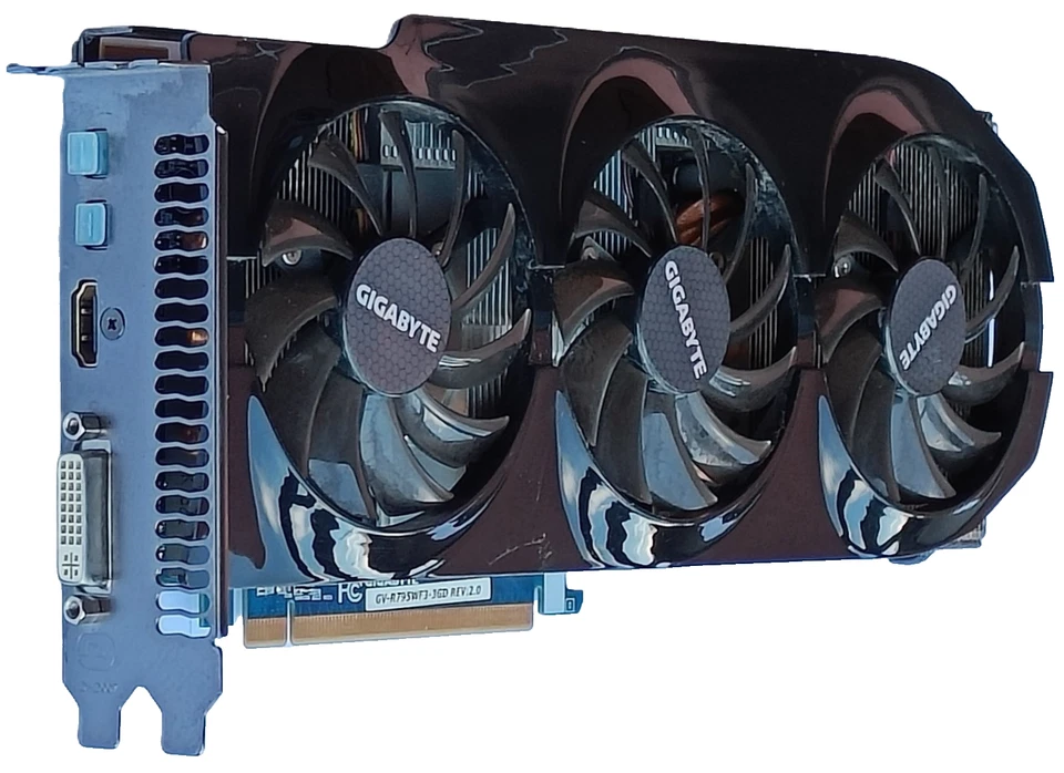 SCHEDA GRAFICA GIGABYTE RADEON HD 7950 WindForce 3X OC, 3 GB GDDR5 384 BIT - Immagine 1 di 4