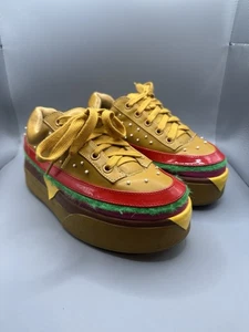 Dolls Kill Extra Cheese Plz Burger Damen-Sneaker Größe 7M - Bild 1 von 10