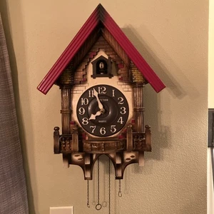 Rhythm Clock Wall Clock Analog Cuckoo 4mj204r06 from japan - Picture 1 of 15