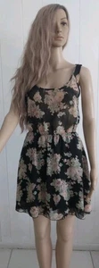 Necessary Objects Sleeveless Dress Sz.M Floral Bow on the Back Length: 36in - Picture 1 of 6