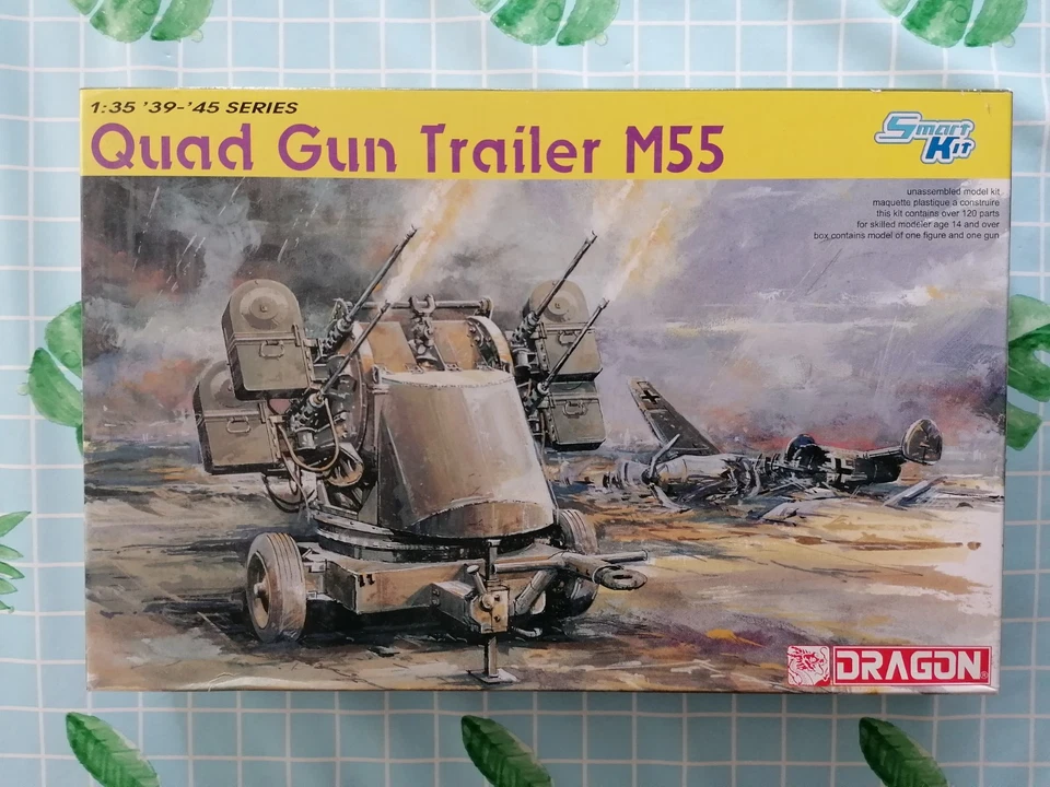 DRAGON 1/35 QUAD GUN TRAILER M55 SMART KIT N° 6421 - Immagine 1 di 4