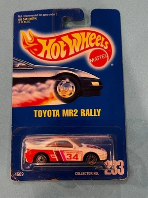 Hot Wheels Toyota MR2 Rally (1991) White Toy Car #233 - Image 1 of 4