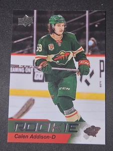 21-22 Upper Deck Calen Addison Star Rookies 🚨🚨🚨 Minnesota Wild  - Picture 1 of 2