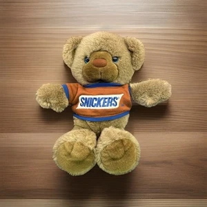 Oso de peluche Nabisco Snickers 1987 vintage 14" peluche Heartline - Imagen 1 de 18