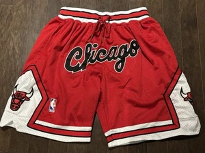 Just Don Shorts Mens Medium Chicago Bulls 1997 - 1998 Like New - Picture 1 of 5