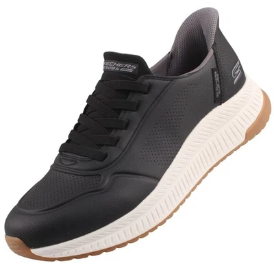 Skechers Slip-Ins Bobs Squad 4 Direct Step Herren Sneaker Slipper Schwarz 118424