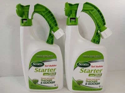 PACK DE 2 - Scotts Turf Builder alimento de inicio para hierba nueva listo en aerosol 32 fl oz Foto 1 de 4