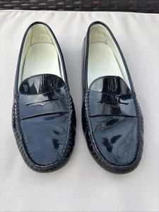 Tod's Womens Leather Driving Loafers Size US 9.5 Made In Italy Comfort Shoes GC - Picture 1 of 14
