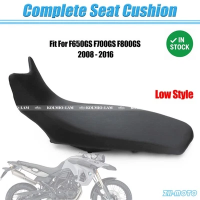 Fit For BMW F650GS F700GS F800GS 2008-2016 Complete Low Driver Seat Pad Cushion - Image 1 of 4