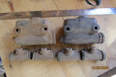 HARLEY SERVICAR REAR BRAKE MASTER CYLINDERS WHEEL WAGNER LOCKHEED ORIGINAL - Imagen 1 de 4