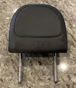 OEM VW GTI MK5 Black Leather Front Seat Driver Headrest w/ GTI Logo 2006–2009 - Picture 1 of 8