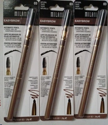 Milani Easybrow Automatic Pencil #03 NATURAL TAUPE 0.01Oz (PACK OF 3) - Image 1 of 4