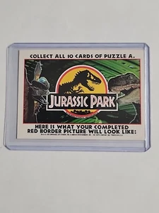 Jurassic Park Topps puzzle sticker cards #11 "Collect all cards of puzzle A" - Picture 1 of 2