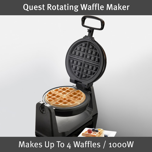 Quest Rotating Belgian Waffle Maker / Makes Up To 4 Waffles / 1000W | eBay