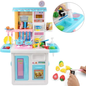 Kitchen Toy Kit Chef Pretend Food Cooking Play Set Toddler Girl Christmas Gift - Picture 1 of 12