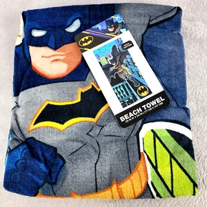 DC Comics Batman Superhero Pool Beach Bath Towel 28" x 58" Soft Cotton - Picture 1 of 6
