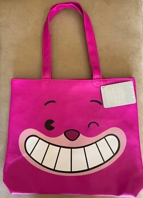 Disney Alicia en el País de las Maravillas Rosa Gato de Cheshire Grande Forrado Bolso/Bolso de Mano 16x14.5" Foto 1 de 4