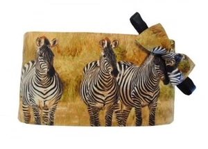 Zebras on Safari Cummerbund and Bow Tie Set - Picture 1 of 1