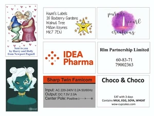 36 - 5 x 3 cm rechteckige Aufkleber personalisiert und individuell auf Bestellung  - Bild 1 von 1