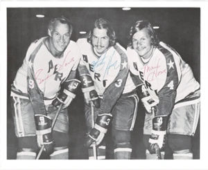 Gordie Howe and Sons signed autographed 8x10 photo! AMCo COA! 18396 - Picture 1 of 1