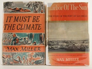 1940-1941 1st Edn Max Miller Books on San Diego 1 Signed (Harbor of the Sun) LOT - Imagen 1 de 15