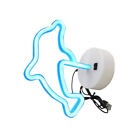 LED Blue Dolphin Neon Sign Lamp for Wedding Home Decor (No Battery)