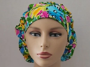 Bouffant Scrub Cap - Watercolor Floral - Picture 1 of 7