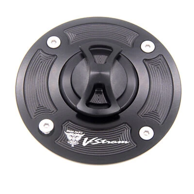 Keyless Motorcycle Gas Fuel Tank Cap Cover For Suzuki V-Strom 1000 DL1000 02-12 - Image 1 of 4