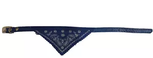 COLLAR AJUSTABLE PAÑUELO PERRO Mascota Cachorro 25cm Azul - Imagen 1 de 2