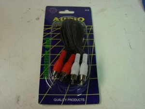 12' cable de audio enchufes RCA - Imagen 1 de 4