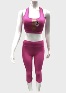 Women Fitness Yoga Workout Activewear Set 2 Pieces Top Leggings Sportswear# C695 - Picture 1 of 7
