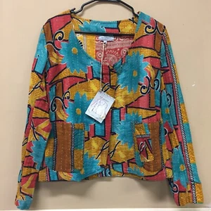 Chaqueta World Market Amya Estampado Floral Boho Talla L/XL NUEVA CON ETIQUETAS - Imagen 1 de 5